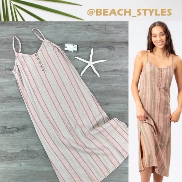 🔆RIP CURL🔆LA BONITA STRIPE MIDI - Picture 1 of 13